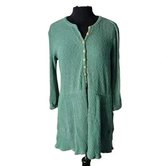 Free People Beach Ribbed Midi Dress Size XS - Picture 1 of 6